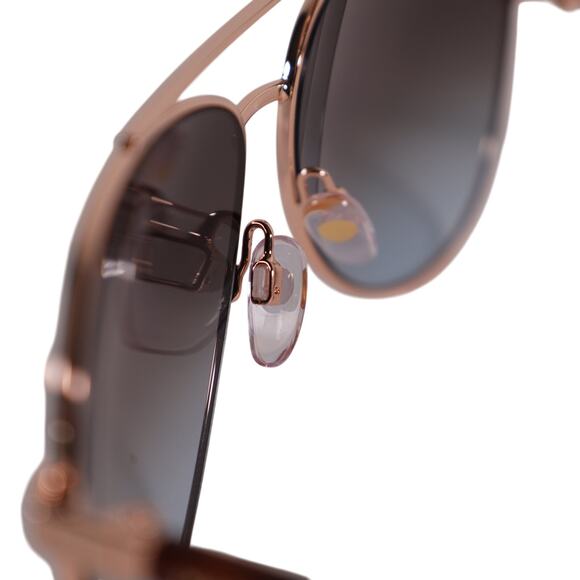 Marc Jacobs Metal Aviator Sunglasses - Gold / Havana - NWT - Picture 8 of 9